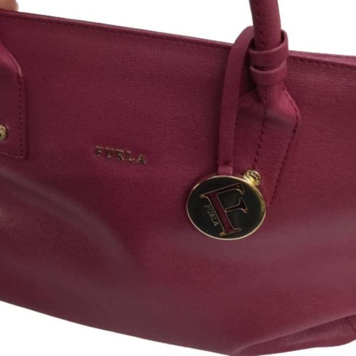 FURLA フルラ ハンドバッグ ショッキングピンク｜中古｜なんでもリサイクルビッグバン