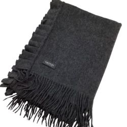 ♪♪ LANVIN ランバン ストール グレー Bランク