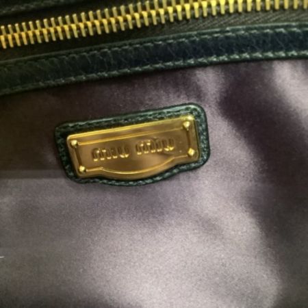  MIU MIU ミュウミュウ ハンドバッグ ショルダーバッグ  ブラック