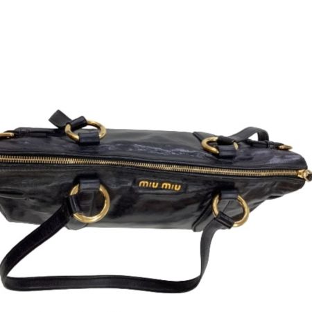  MIU MIU ミュウミュウ ハンドバッグ ショルダーバッグ  ブラック