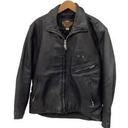 ♪♪ HARLEY-DAVIDSON ハーレーダビッドソン メンズ ライダースジャケット SIZE L ブラック Bランク