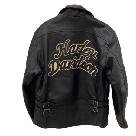  HARLEY-DAVIDSON ハーレーダビッドソン メンズ ライダースジャケット SIZE L ブラック