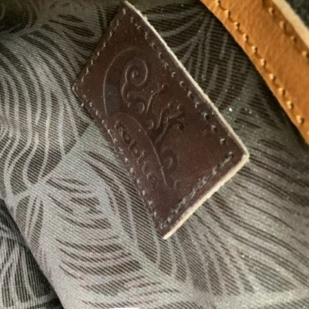 robita ロビタ レディース ハンドバッグ レザー 編み込み キャメル