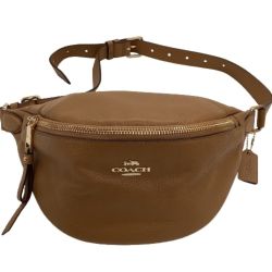 ♪♪ COACH コーチ レディース ボディーバッグ  M1980-F48733 ベージュ Bランク