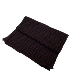 ♪♪ FENDI フェンディ マフラー  ブラウン×ブラック Bランク