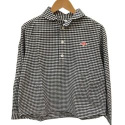 DANTON ダントン レディース カットソー SIZE 36 チェック ブラック Bランク