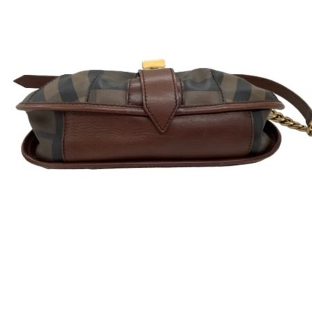  BURBERRY バーバリー ショルダーバッグ　チェック ブラウン