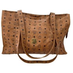 ♪♪ MCM エムシーエム レディース ショルダーバッグ トートバッグ  ブラウン Bランク