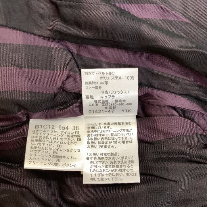 BURBERRY BLUE LABEL バーバリー赤コート 38サイズ バーバリーブルー