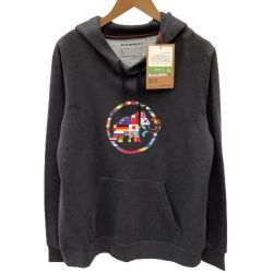 ♪♪ MAMMUT マムート レディース パーカー Nations ML Hoody SIZE L 1014-02280 グレー Sランク