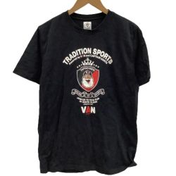 ♪♪ CAPTAIN SANTA×VAN キャプテンサンタ×ヴァン Tシャツ SIZE 3 ブラック Bランク