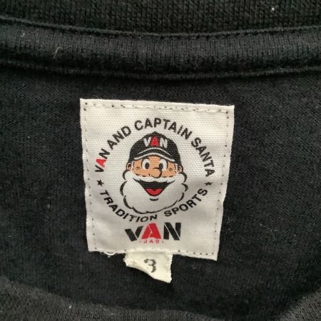  CAPTAIN SANTA×VAN キャプテンサンタ×ヴァン Tシャツ SIZE 3 ブラック
