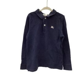BURBERRY バーバリー kids キッズ 長袖ポロシャツ SIZE 110 ネイビー Cランク