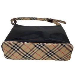 ♪♪ BURBERRY BLUE LABEL バーバリーブルーレーベル ハンドバッグ  ブラック Bランク