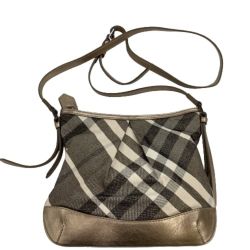 ♪♪ BURBERRY バーバリー ショルダーバッグ  ゴールド Bランク