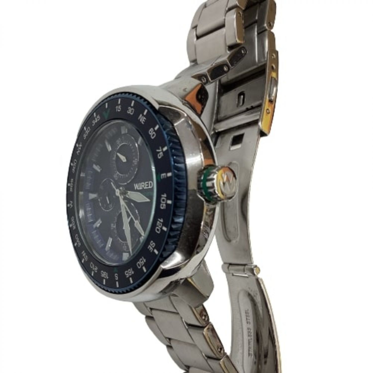 中古】 WIRED 腕時計 クォーツ式 クロノグラフ VH67-KCC0 Aランク ...