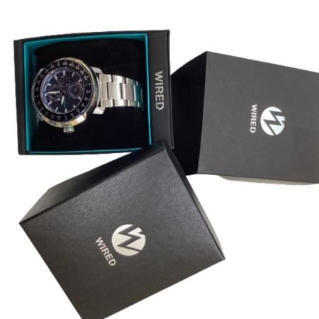  WIRED 腕時計 クォーツ式 　クロノグラフ VH67-KCC0