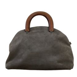 ♪♪ JURGEN LEHL ヨーガンレール レディース ハンドバッグ グレー Bランク