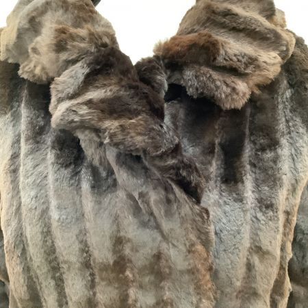   レディース 毛皮 コート ブラウン