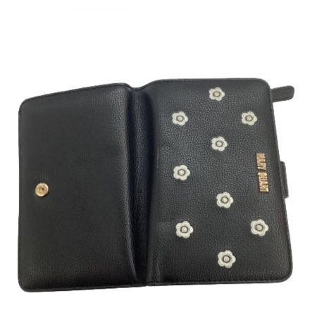  MARY QUANT マリークワント ２つ折り財布  ブラック