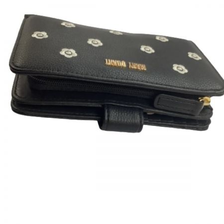  MARY QUANT マリークワント ２つ折り財布  ブラック