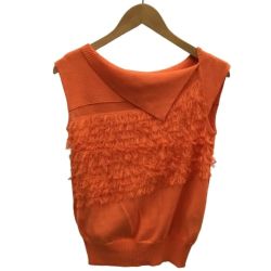 suppor surface レディース ノースリーブカットソー  オレンジ Bランク