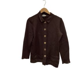 ♪♪ Ferragamo フェラガモ レディース カーディガン SIZE S ブラウン Bランク