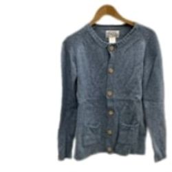 charpentier de Vaisseau　シャルパンティエ ドゥ ヴェッソ レディース カーディガン SIZE 36 スカイブルー Bランク