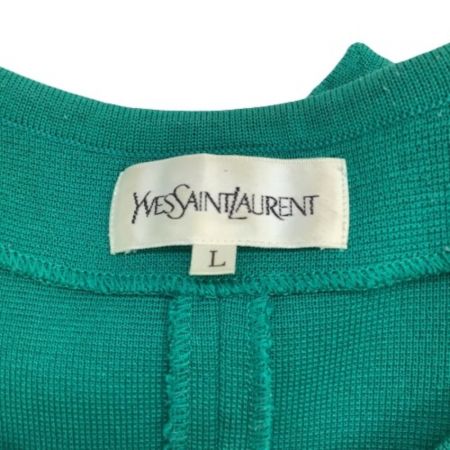  Yves Saint Laurent イブサンローラン レディース カーディガン SIZE L グリーン