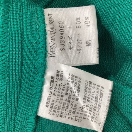  Yves Saint Laurent イブサンローラン レディース カーディガン SIZE L グリーン