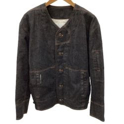 ♪♪ ISSEY MIYAKE イッセイミヤケ レディース デニムジャケット ブルゾン SIZE M ブラック Bランク