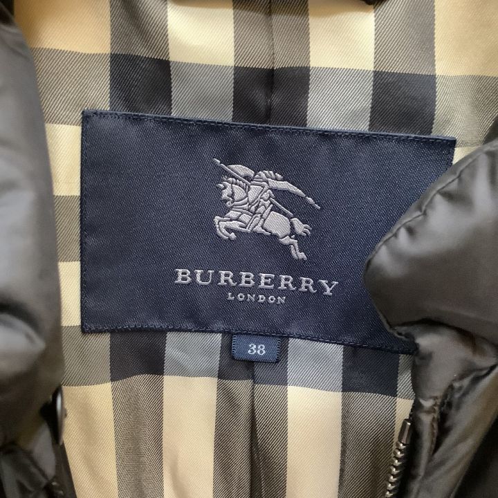 BURBERRY LONDON バーバリーロンドン レディース ダウンコート SIZE 38 ブラック｜中古｜なんでもリサイクルビッグバン