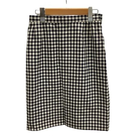  KIMIJIMA レディース 金ボタン スカートスーツ SIZE １３号 ホワイト×ネイビー