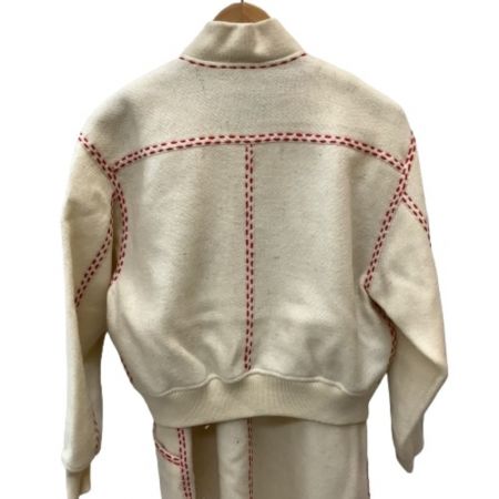  I.S. イッセイミヤケ レディース セットアップ ジャンパースカート ジャケット SIZE M アイボリー