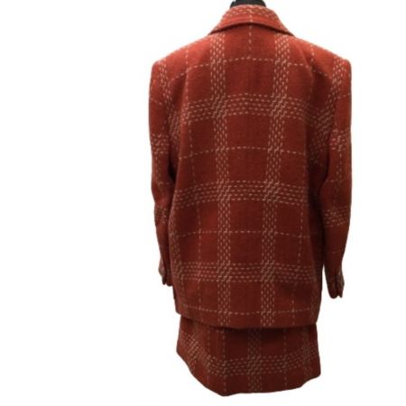  I.S. イッセイミヤケ レディース セットアップスーツ SIZE M オレンジ