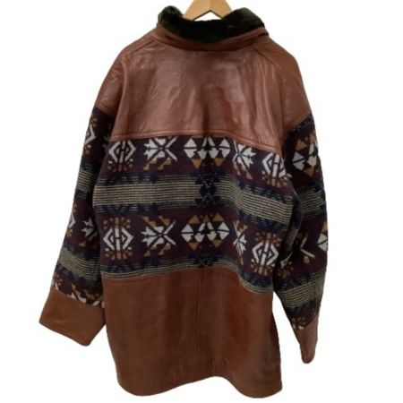  vintage メンズ ヴィンテージ レザージャケット SIZE LL ブラウン