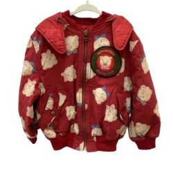 ♪♪ BABY PINK HOUSE kids キッズ ベビーピンクハウス ヴィンテージ ブルゾン ジャンパー SIZE 110 レッド Bランク
