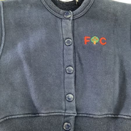 OLD familiar kids キッズ ファミリアー ヴィンテージ カーディガン SIZE 90  ネイビー