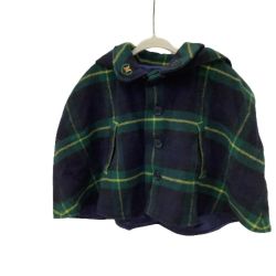 MIKI HOUSE ミキハウス kids キッズ ポンチョ コート SIZE T85-G12 ネイビー Bランク