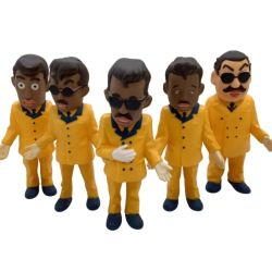 ♪♪  ラッツ＆スター人形　ディスプレイソフビフィギュア　５体セット Bランク