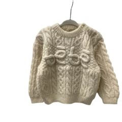 BeBe ベベ kids キッズ ニット セーター SIZE 95 アイボリー Bランク