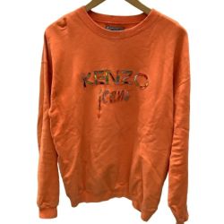 ♪♪ kenzo jeans ケンゾー メンズ スウェット トレーナー SIZE フリー オレンジ Bランク