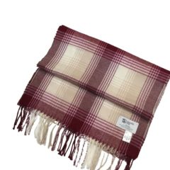 JOHNSTONS×Leilian マフラー レッド Bランク