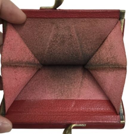  IL BISONTE イルビゾンテ 2つ折り財布 レッド