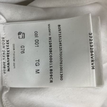  MONCLER モンクレール レディース Tシャツ SIZE M ホワイト