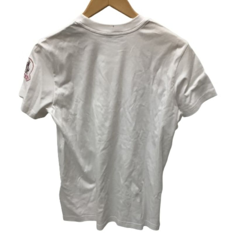 中古】 MONCLER モンクレール レディース Tシャツ SIZE M ホワイト ...