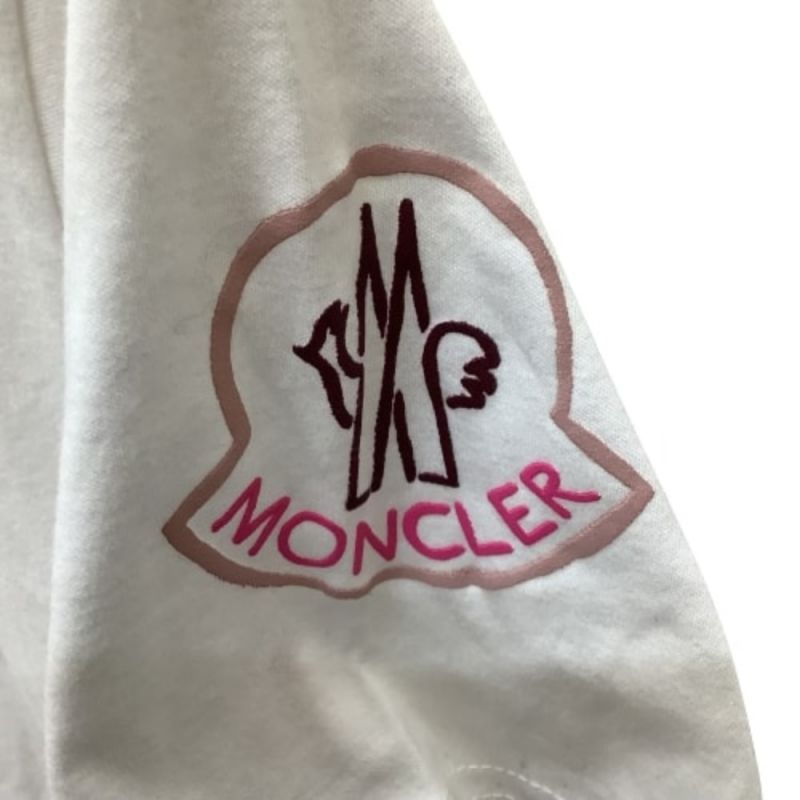 中古】 MONCLER モンクレール レディース Tシャツ SIZE M ホワイト