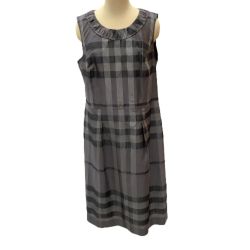♪♪ BURBERRY LONDON バーバリーロンドン レディース ワンピース SIZE 44 グレー Bランク