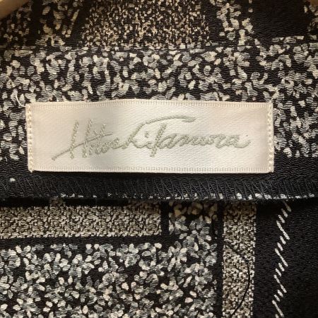  SHISENDO 詩仙堂 美品 レディース ワンピース 総柄 ダークブラウン