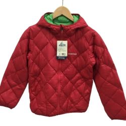 ♪♪ mont･bell モンベル キッズ リバーシブル ダウンジャケット SIZE 150 レッド Sランク